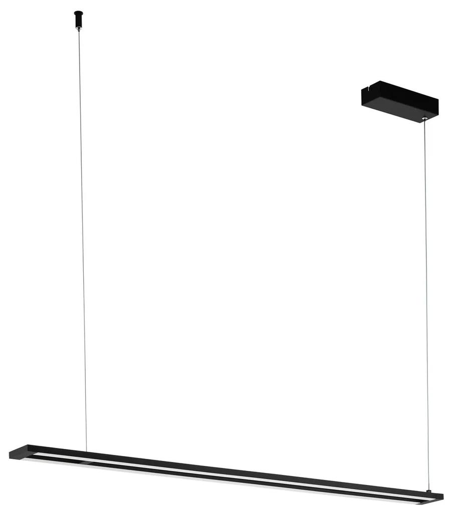 EGLO Závesný dizajnový LED luster nad jedálenský stôl AMONTILLADO, čierna