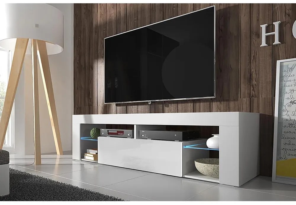TV skrinka/stolík Bionca  (biela). Akcia -17%. Vlastná spoľahlivá doprava až k Vám domov. 1098598