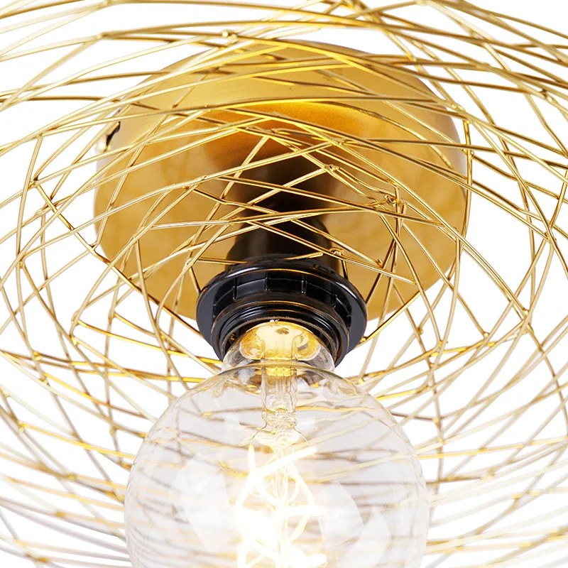 Orientálne stropné svietidlo zlaté 60 cm - Glan