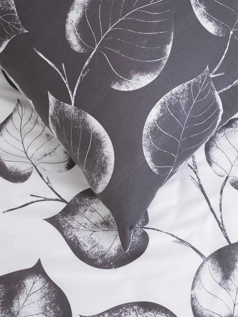 Bavlnená obliečka na vankúš Renforcé 70 x 90 cm - Eliot tmavo sivý