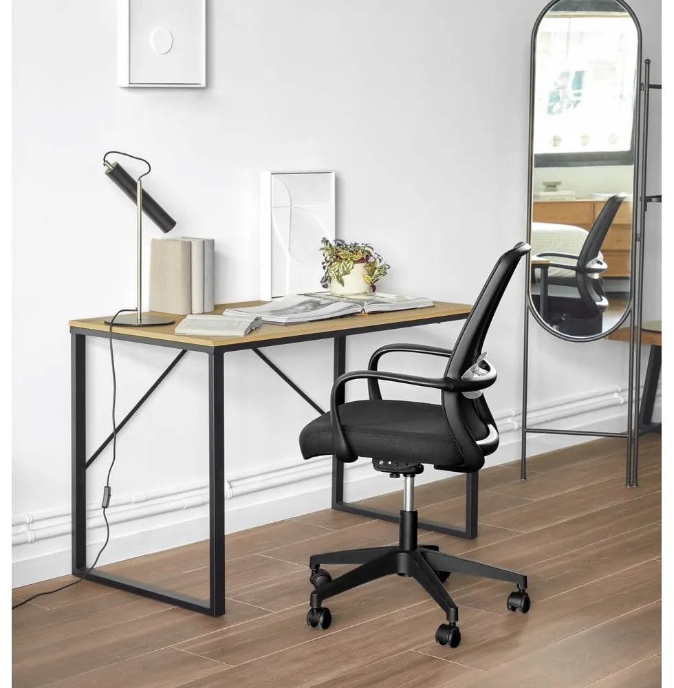 Čierna kancelárska stolička Melva – Kave Home