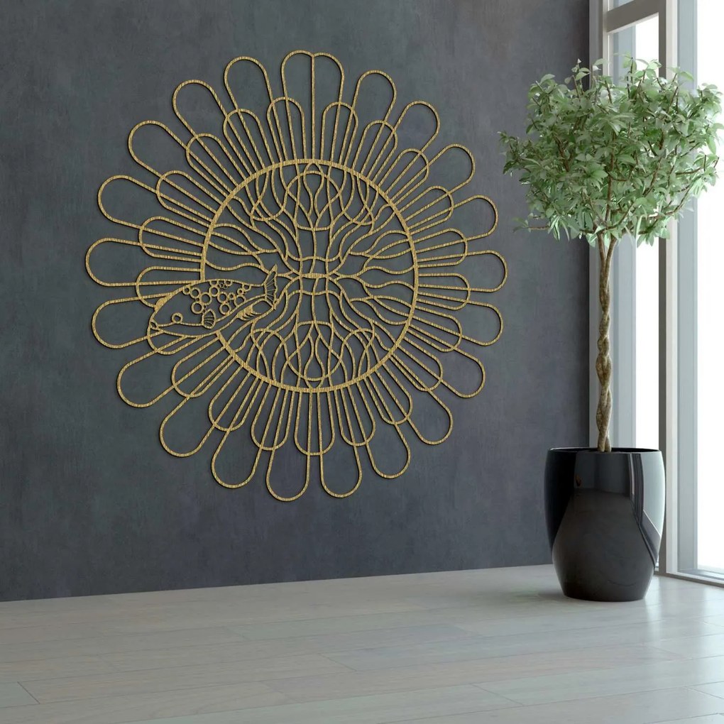SENTOP | Unikátna 3D Mandala Ryba Premeňte svoju stenu na umenie I SENTOP PR0348