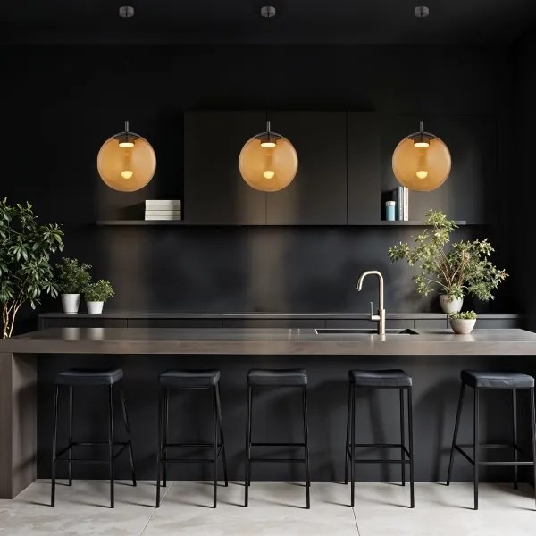 Argon 8831 - Luster na lanku SACRAMENTO 1xGX53/8W/230V hnedá/dymová