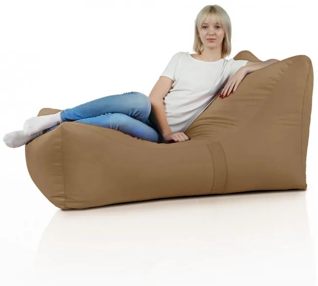 Leňoška LOUNGE ATENA plyš - béž