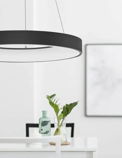 LED luster Rando Thin 60 4000K čierne