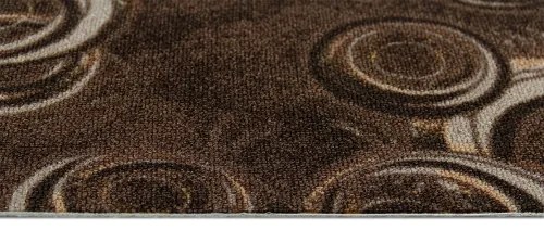 Koberce Breno Metrážny koberec DROPS 43, šíře role 500 cm, hnedá, viacfarebná
