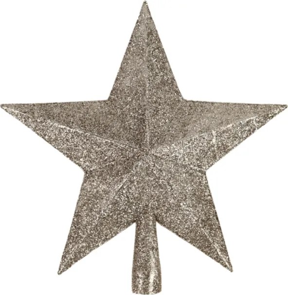 Špička na vianočný stromček hviezda GLIMORA 22 cm, zlatá