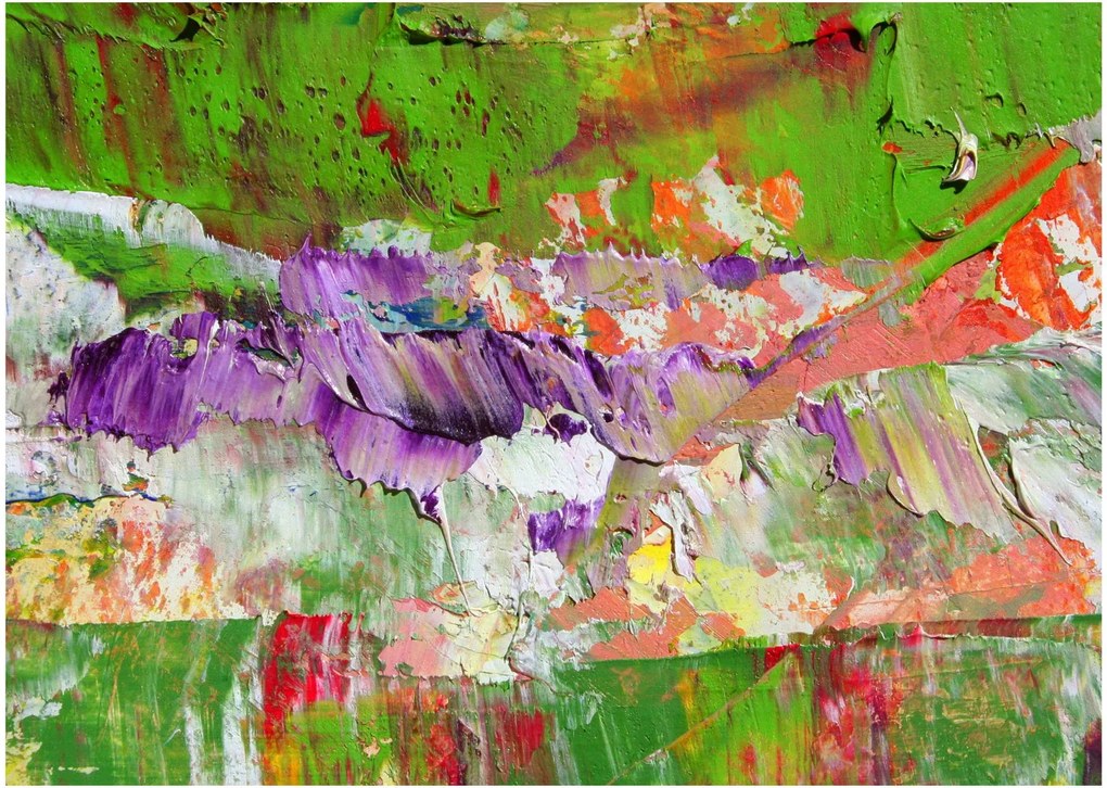 Obraz abstrakcie - maľba (70x50 cm)