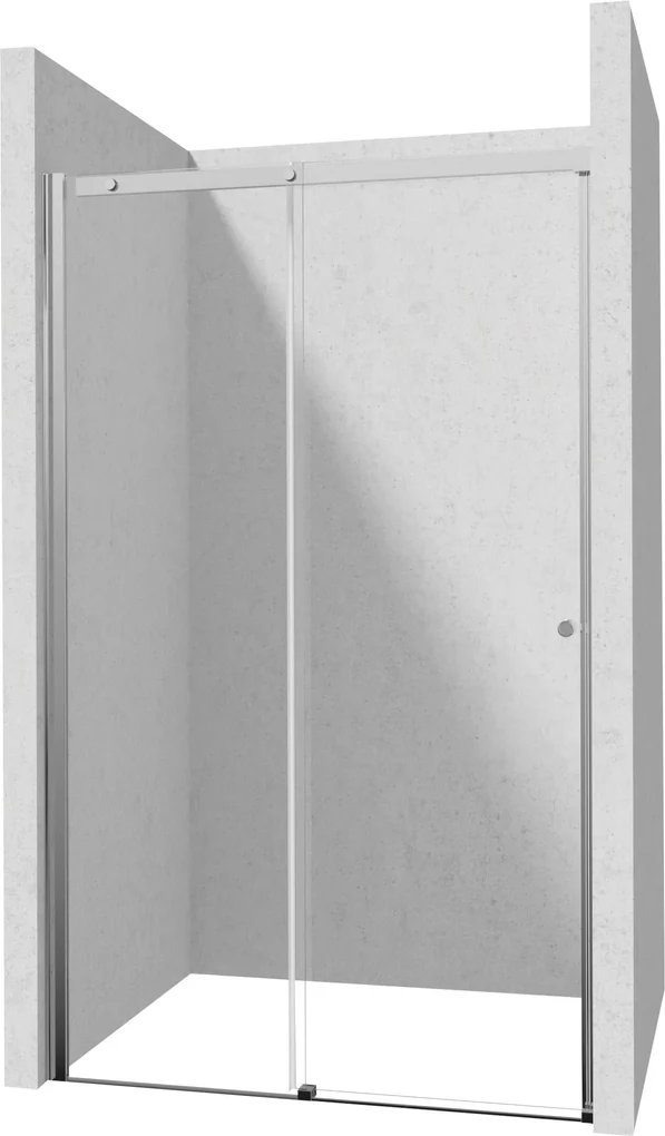 Deante Kerria Plus, posuvné sprchové dvere 100x200 cm, 6mm číre sklo, chrómový profil, DEA-KTSP010P