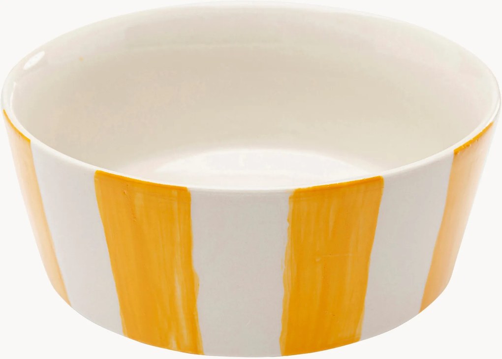 Malé ručne maľované misky Cocina Stripes, 4 ks