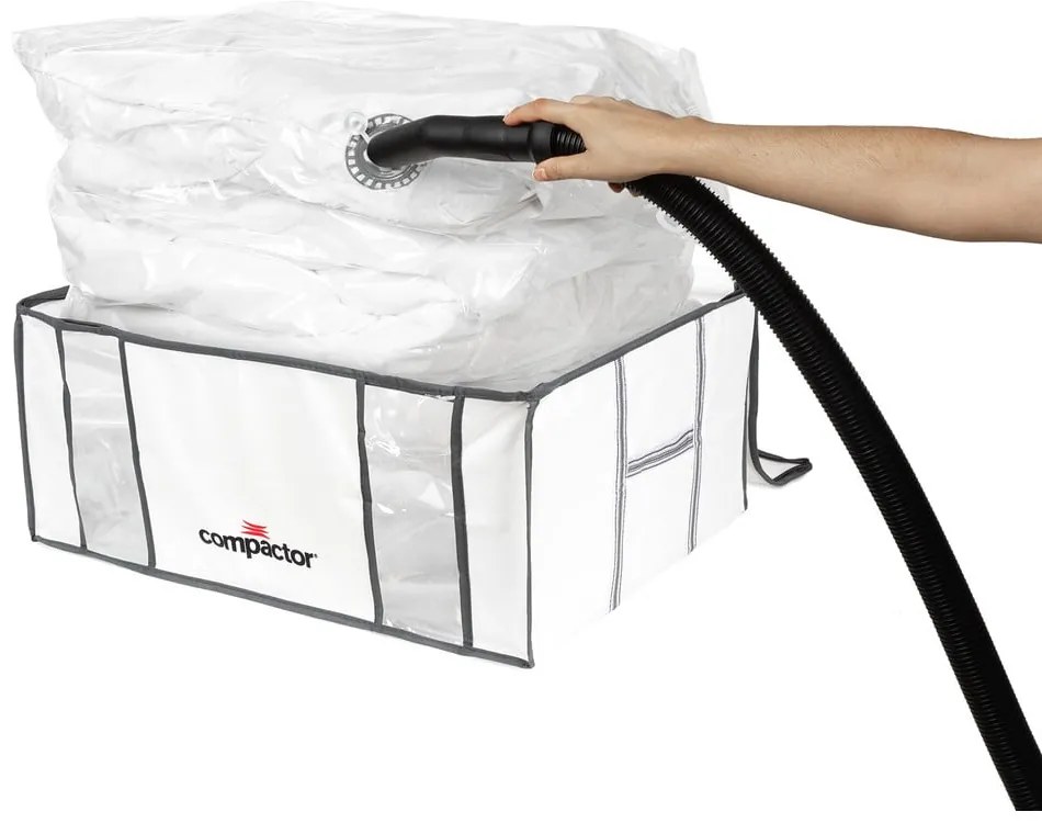 Vákuové/vystužené látkové úložné boxy na oblečenie v súprave 2 ks 65x45x27 cm Life – Compactor