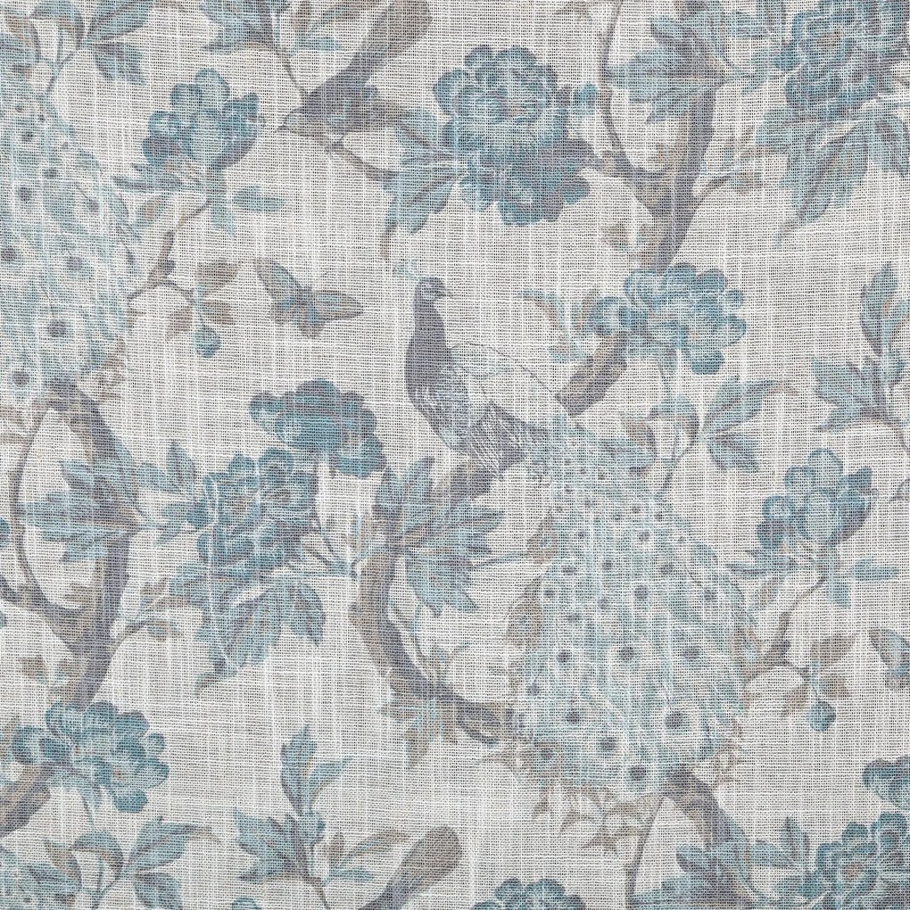 ZÁVES NA KRÚŽKOCH EMERA 140X250 CM KVETY