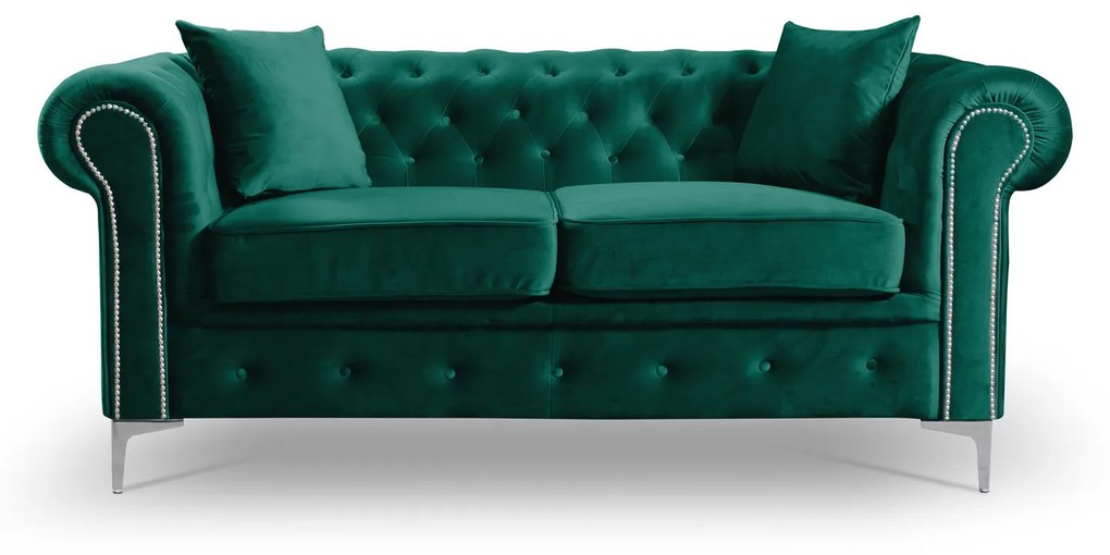 Pohovka Roma Chesterfield II  Zelená