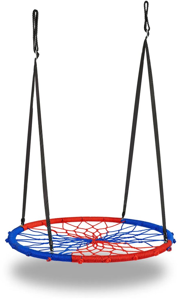 Neo-Sport SWINGO 95 cm modro-červená hojdačka bocianie hniezdo