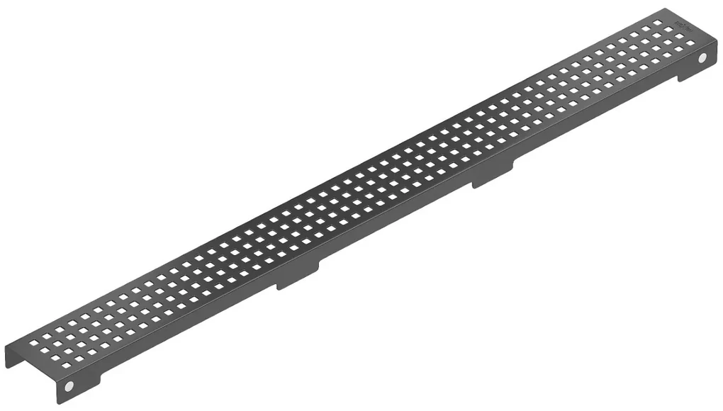 Odtokový sprchovací žľab SQUARES BLACK - čierny