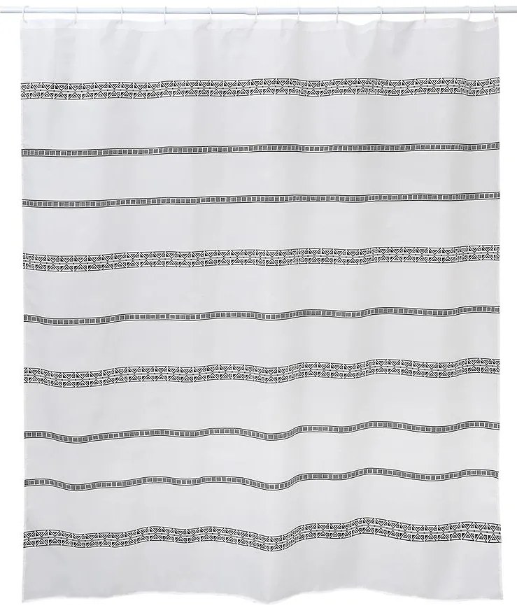 Záves TXT mondo čierny/biely 8179