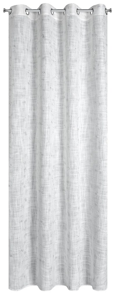 ZÁVES NA KRÚŽKOCH SOLANA 140X250 CM KRÉMOVÁ