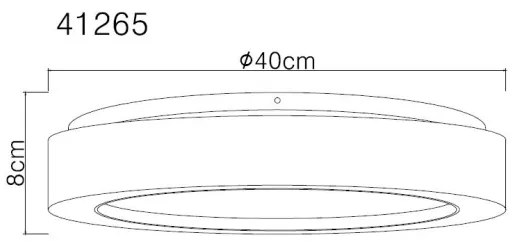 Globo 41265 - LED Stropné svietidlo LIAMI LED/24W/230V pr. 40 cm 3000K biela
