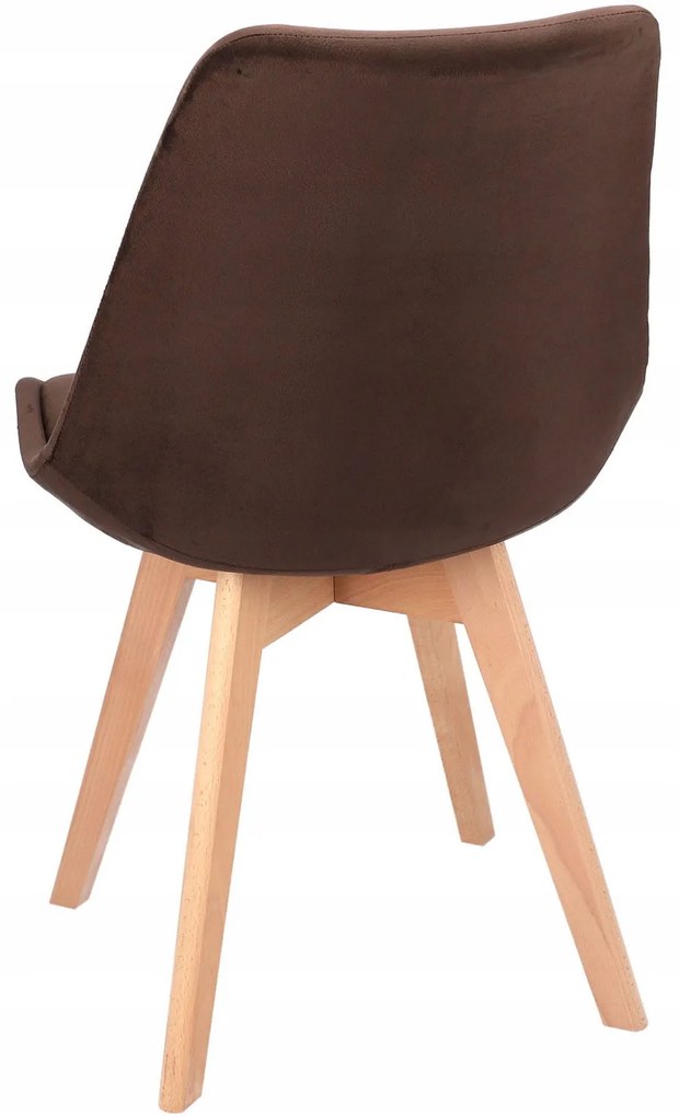 Dekorstudio Jedálenská čalúnená stolička BARI - hnedá