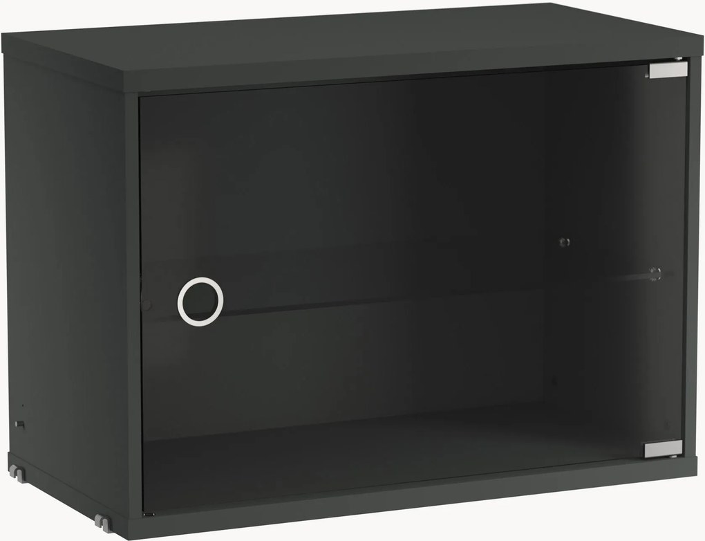 Vitrína's výsuvnými sklenenými dvierkami String System, Š 58 x H 30 cm