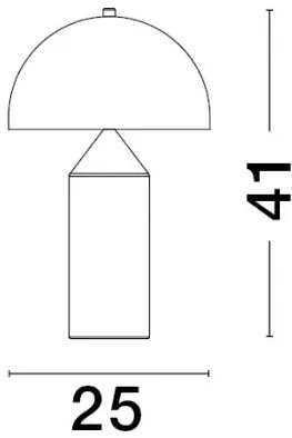 Dizajnová stolová lampa Bolt