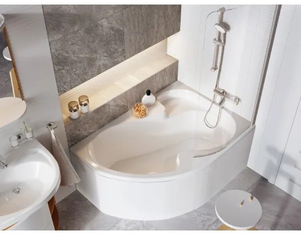 Ravak CV01000000 - Rohová vaňa ROSA 140x105 cm akrylát/biela