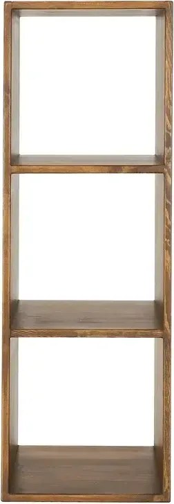 Stredne vysoká rustikálna knižnica - regál 50x40x145 cm