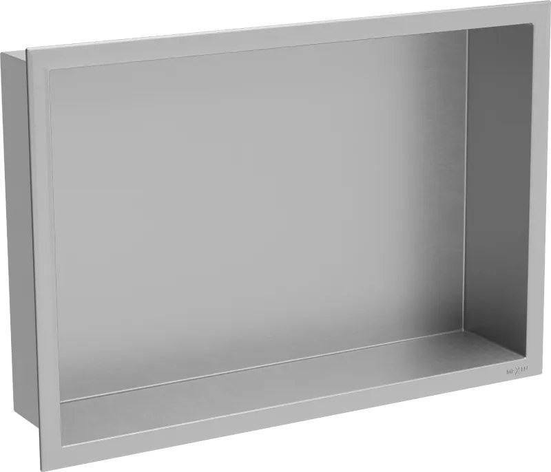 Mexen X-Wall-R zapustená polička s okrajom 45 x 30 cm, inox - 1910453010