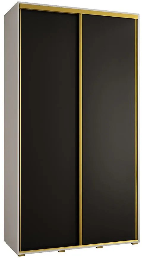 Skriňa 45 Canaris 1 130 biela/čierna/gold