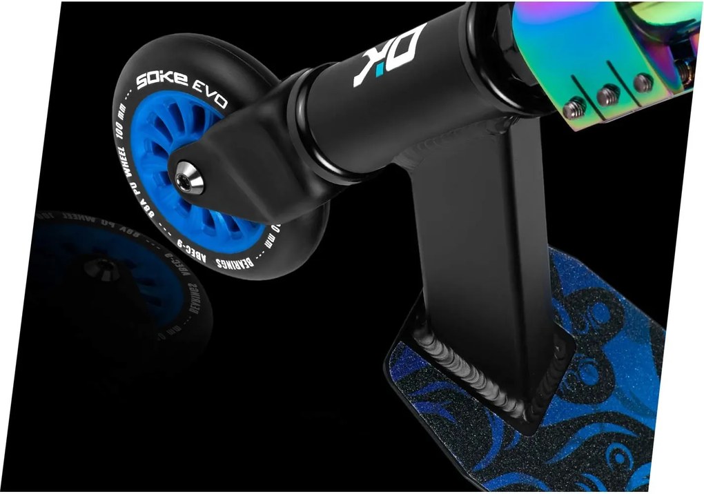 SOKE EVO street black rainbow performance scooter