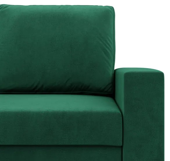 Rohová rozkladacia sedačka NEO Kronos fľaškovo zelená