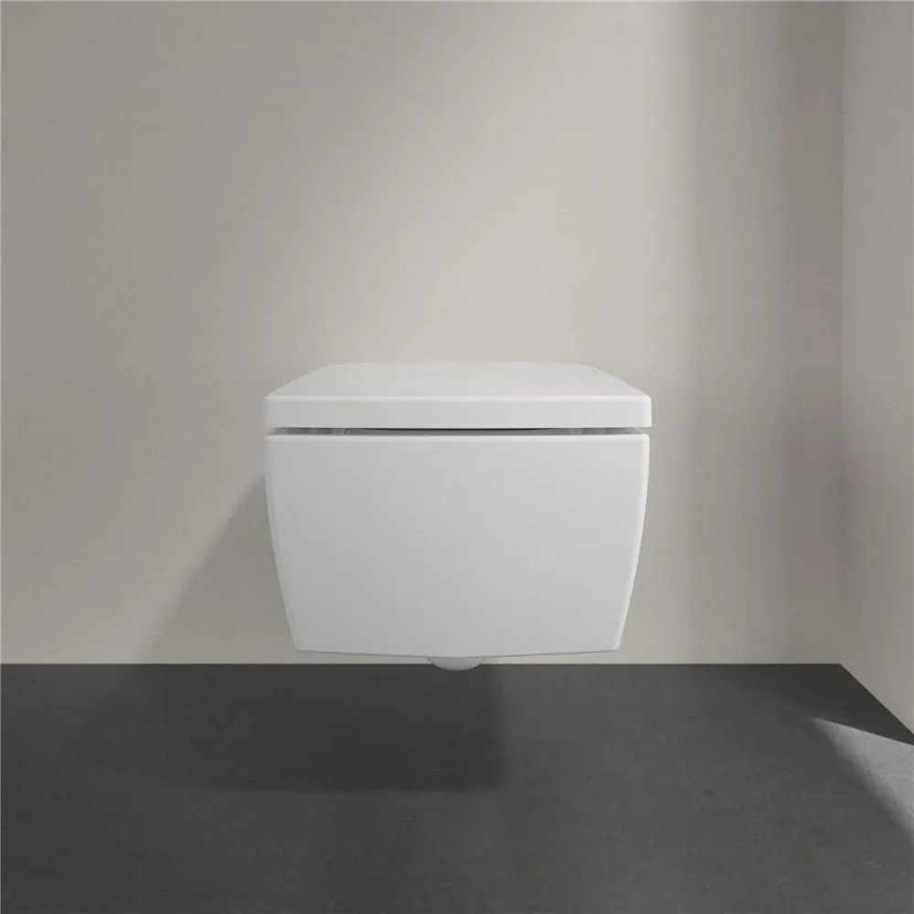 VILLEROY &amp; BOCH Memento 2.0 WC sedátko s poklopom, s funkciou QuickRelease a Softclosing, biela alpská, 8M24S101