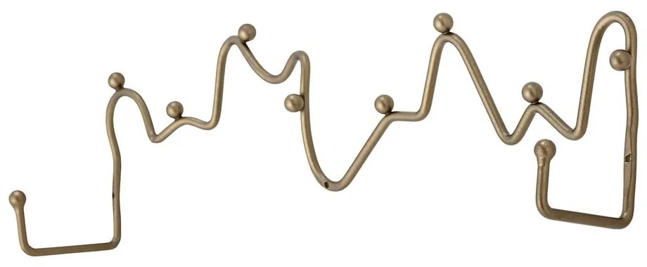 Kovový nástenný vešiak v zlatej farbe Blu – Bloomingville