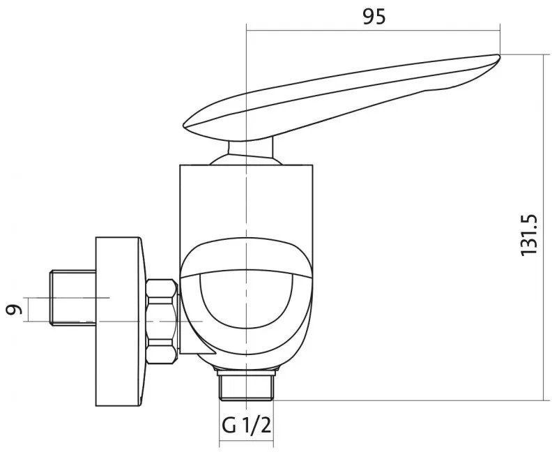 Cersanit MAYO - sprchová batéria, chróm, S951-038