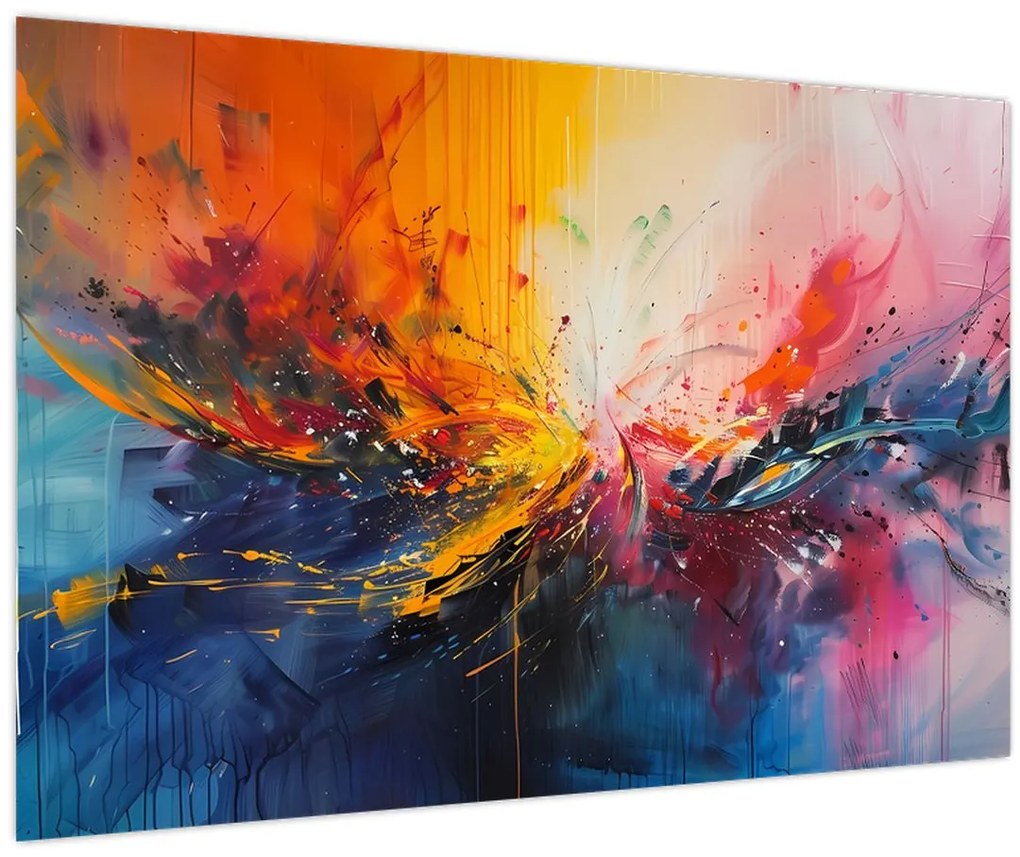 Obraz - Farebná abstrakcia (90x60 cm)