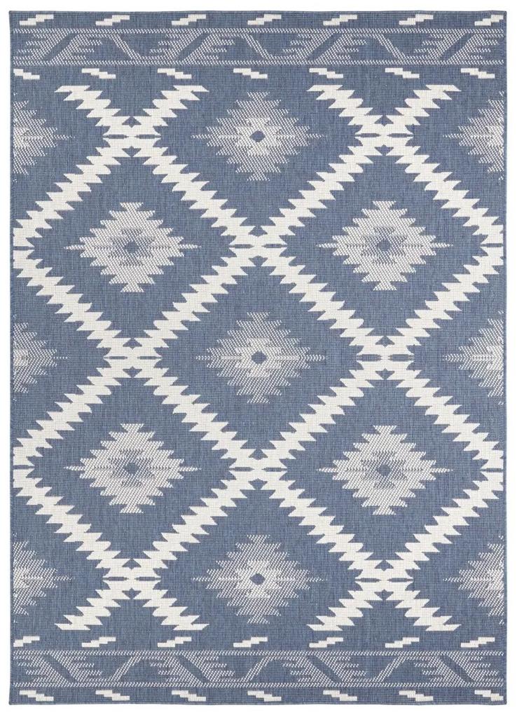 NORTHRUGS - Hanse Home koberce Kusový koberec Twin Supreme 103430 Malibu blue creme – na von aj na doma - 200x290 cm