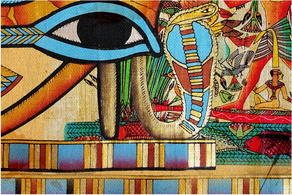 Obraz s egyptskými motívmi (90x60 cm)