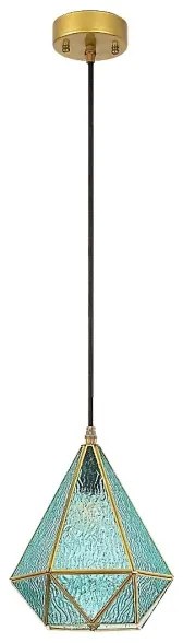 Rabalux 72244 - Luster na lanku NORAH 1xE14/40W/230V modrá/zlatá