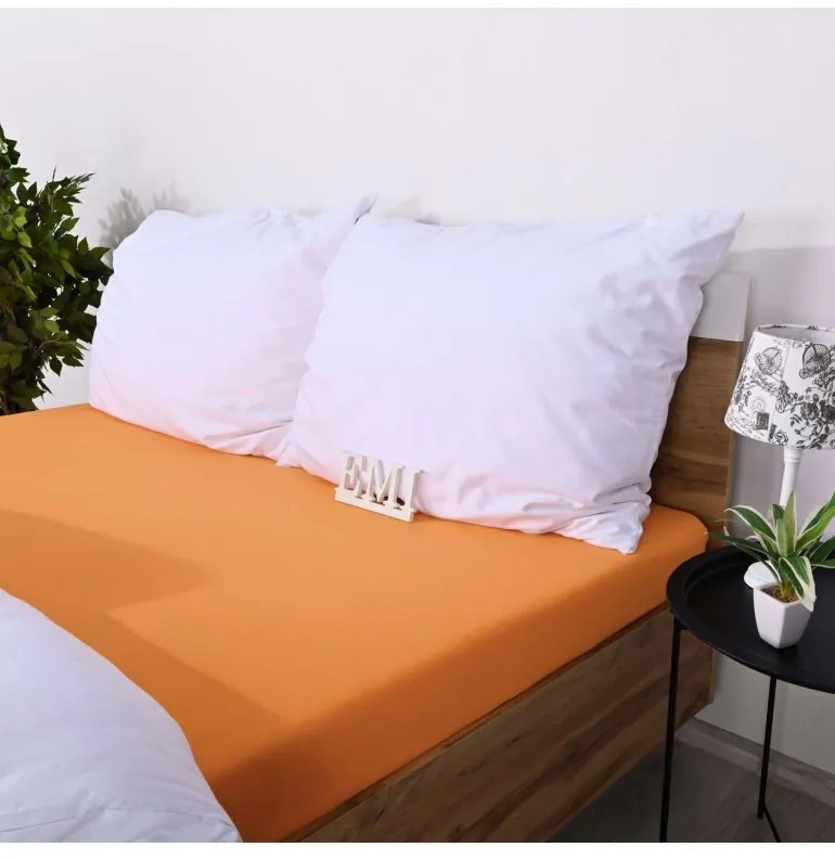 Plachta posteľná marhuľová jersey EMI, Detská plachta 60x120