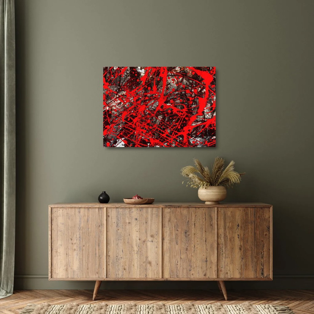 Sklenený obraz - Expresívne abstrakcie (70x50 cm)