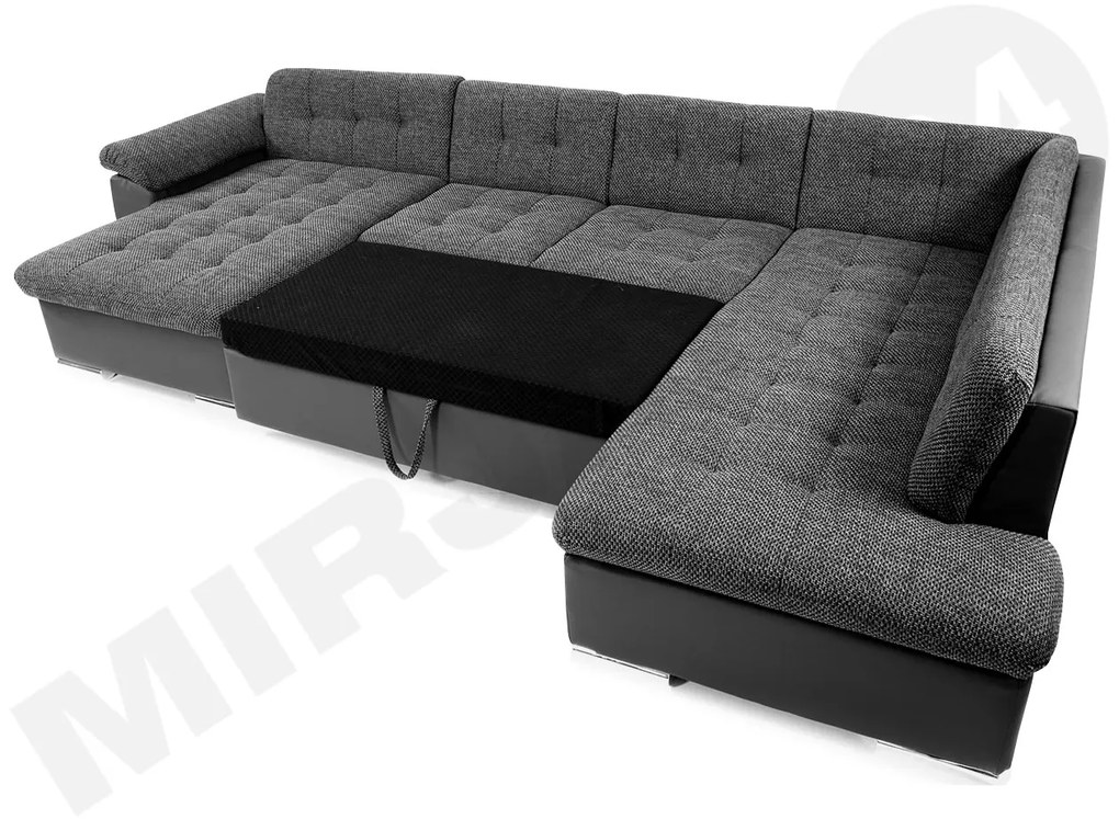Rohová sedacia súprava Tony Bis Premium, Dostupné poťahy: Terra 06 + Terra 06 + Terra 10 ECO, Strana: Pravá - U