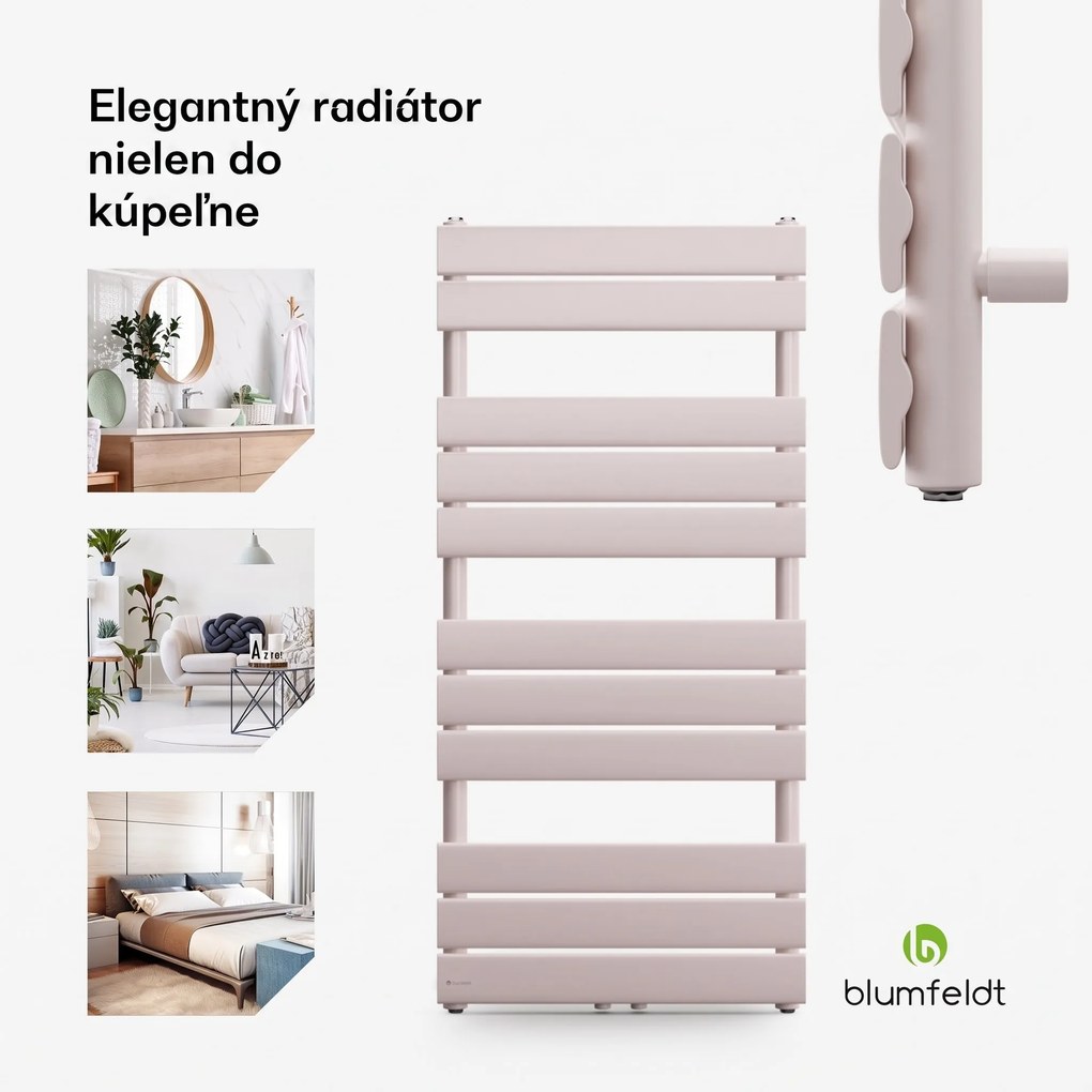 Blumfeldt Fairmont 50 x 107 radiátor 509 W teplá voda 4 držiaky na uteráky 1/2"