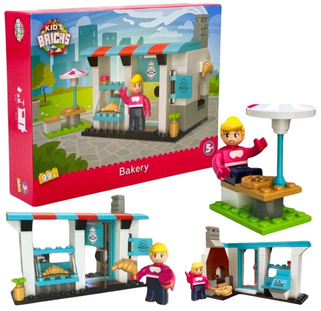 Stavebnica Kid's Brick PEKÁRSTVO, 99 dielikov