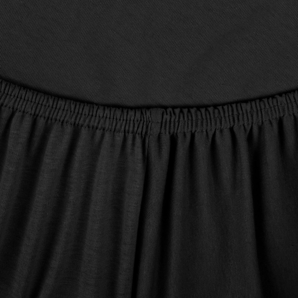 JERSEY PRESTIERADLO JERSEY3 120X200 CM ČIERNE