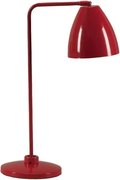 Červená stolová lampa Design Twist Cervasca