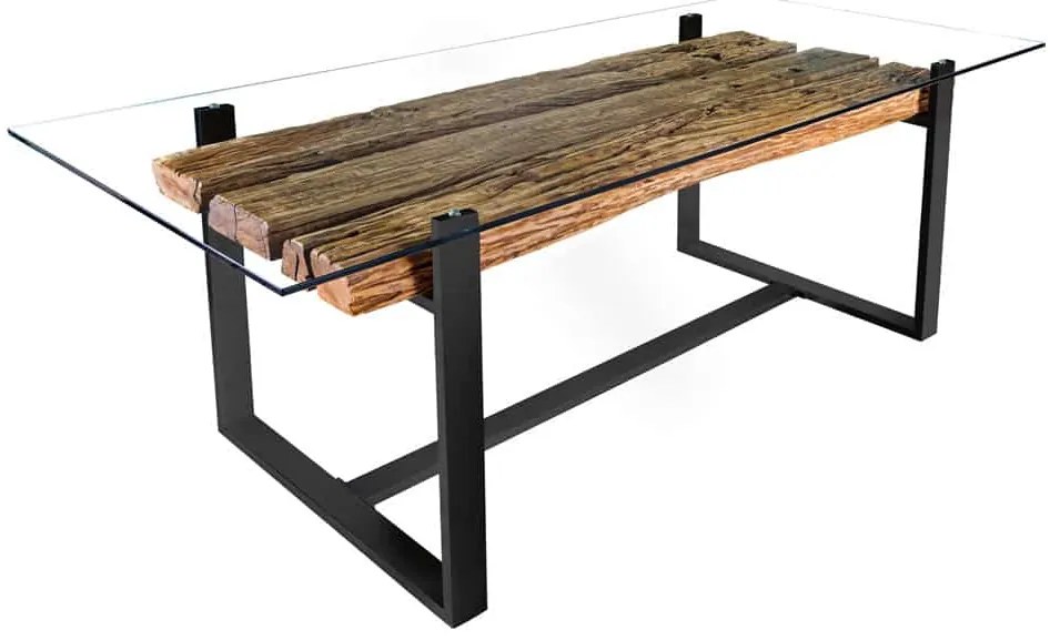 Dizajnový jedálenský stôl Shark II 220 cm teak