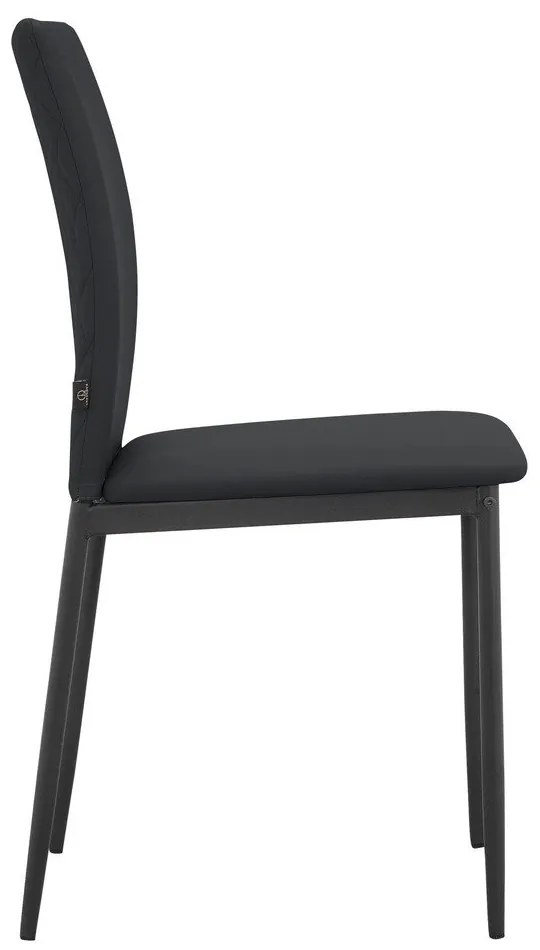 Čierne jedálenské stoličky z imitácie kože v súprave 2 ks Pavia – Støraa