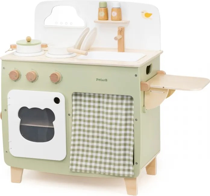 Veľká drevená kuchyňa PolarB – detská kuchynka s doplnkami