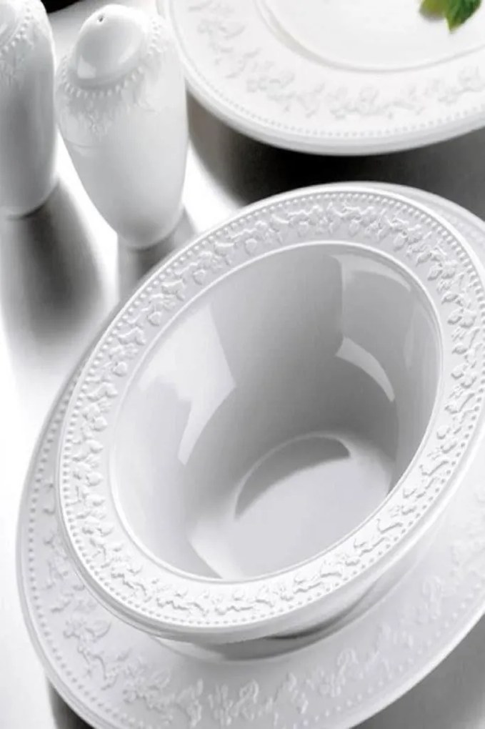 Porcelánová jídelní sada 24 ks Cev bílá