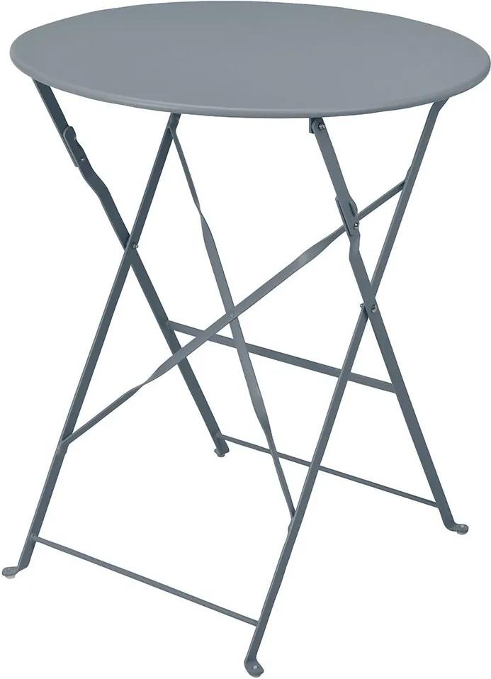 DekorStyle Skládací stolek PUESTA šedý